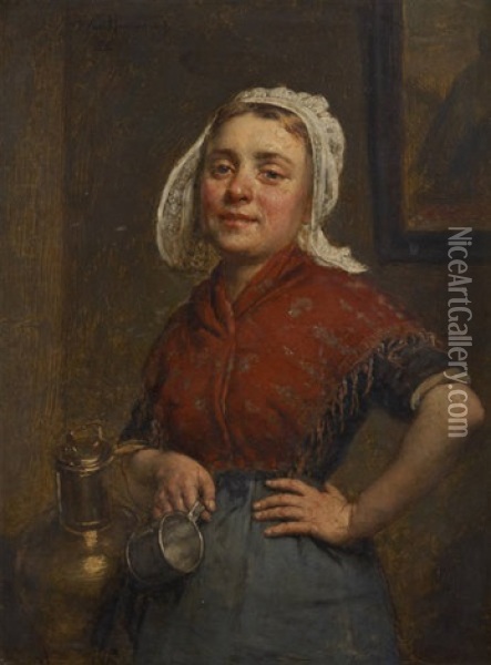 La Fiere Laitiere Oil Painting - Pieter van Havermaet