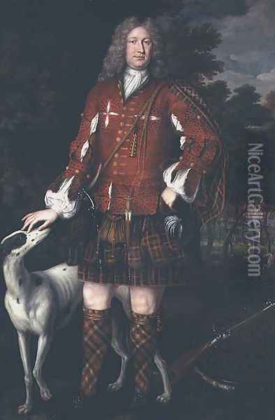 Portrait of Kenneth Sutherland, 3rd Lord Duffus (d.1732) Oil Painting - Richard Waitt