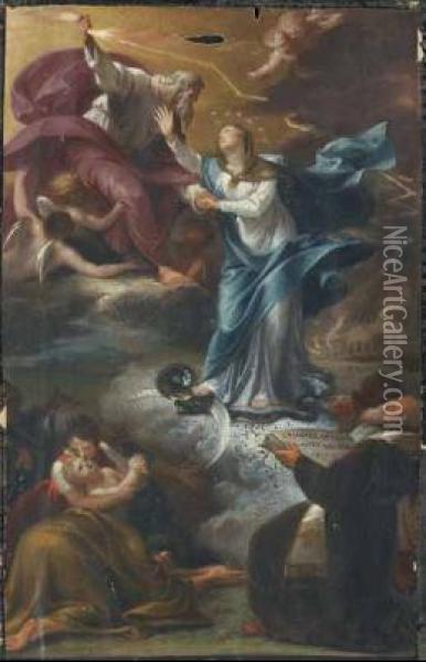 Bozzetto Per Pala D'altare Oil Painting - Taddeo Kuntze