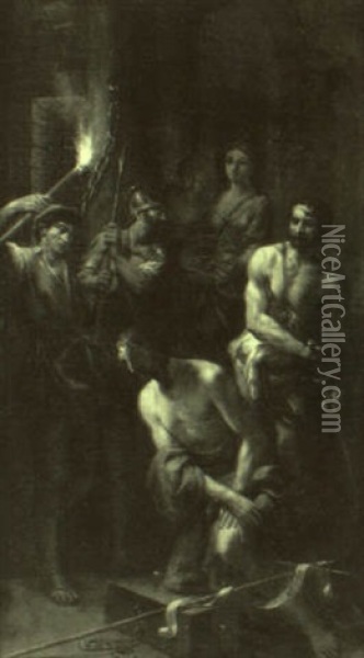 La Decollation De Saint Jean-baptiste Oil Painting - Claudio Francesco Beaumont