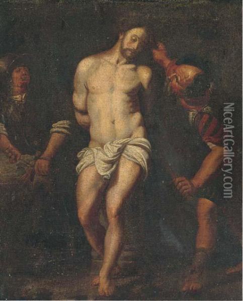 The Flagellation Oil Painting - Michelangelo Merisi Da Caravaggio