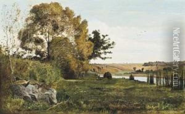 Matinee D'automne A Cernay Oil Painting - Paul-Camille Guigou