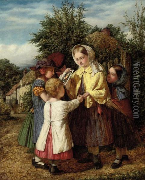 A Peep For A Pin Oil Painting - James Turpin Hart