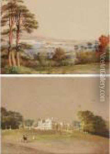 Views Of Mount Edgcumbe And Plymouth Sound Oil Painting - Condy, Nicholas Matthews