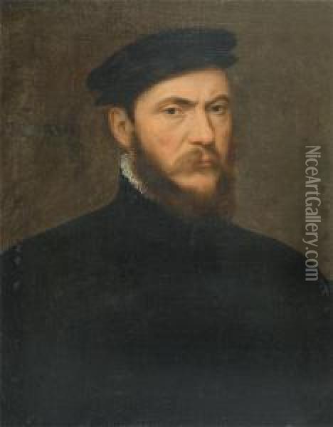 Portrait Of A Nobleman Oil Painting - Frans Pourbus