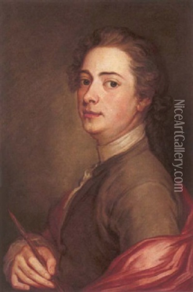 Portrait Of James Macardell Oil Painting - Marcellus Laroon the Younger