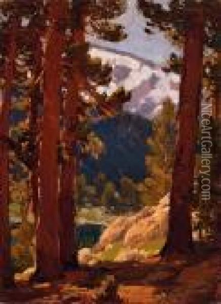 Redwoods Oil Painting - Edgar Alwin Payne