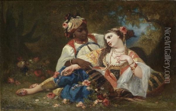 The Corsair's Bride Oil Painting - Louis Devedeux