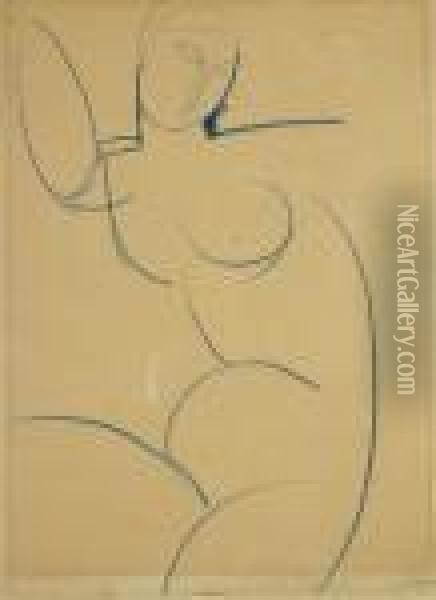 Figura Oil Painting - Amedeo Modigliani