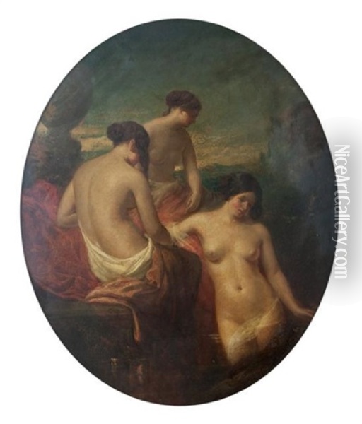 Bathers Oil Painting - William Etty