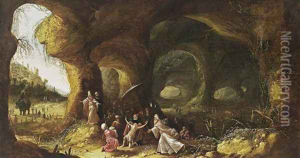 The Banishment Of King Nebuchadnezzar 1641 Oil Painting - Rombout Van Troyen