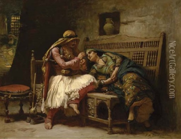The Queen Of The Brigands Oil Painting - Frederick Arthur Bridgman