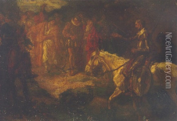 Don Quichote Oil Painting - Johannes Hendricus Jurres