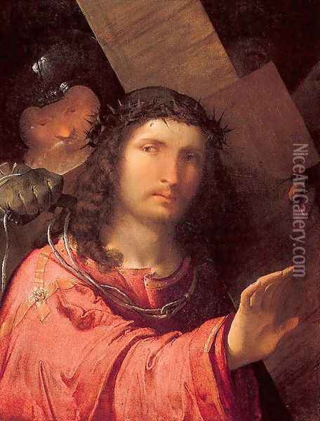 Christ Carrying the Cross 1515 Oil Painting - Altobello Melone