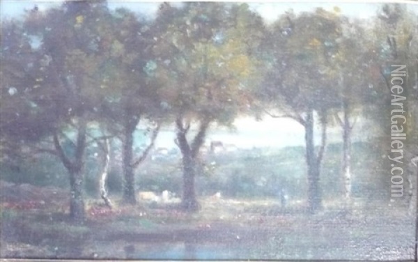 Paysage Oil Painting - Charles Edmond Renault
