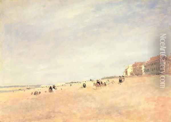 Rhyl Sands, c.1854 Oil Painting - David Cox