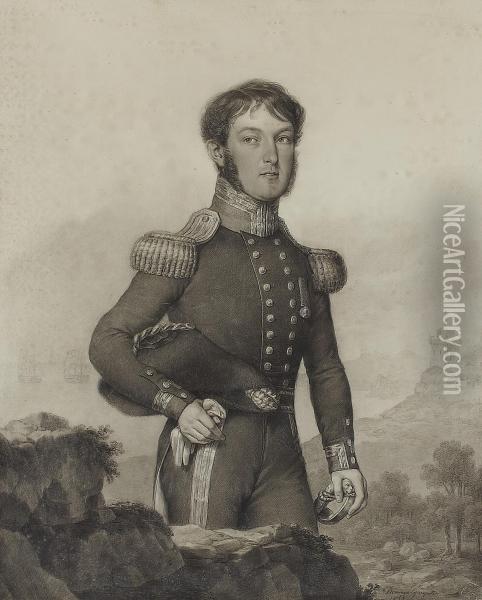 Portrait Of Captain William Fordyce Blair Oil Painting - Domingos Antonio de Sequeira