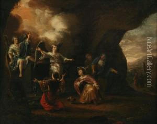 Die Drei Marien Am Leeren Grabe Oil Painting - Adriaen The Elder Verdoel