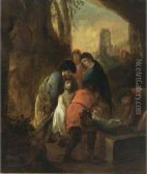 The Entombment Oil Painting - Thomas De Keyser