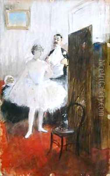 The Dressing Room Oil Painting - Jean-Louis Forain