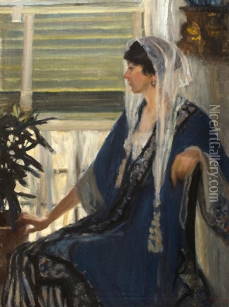 Seated Woman Oil Painting - Mary Bradish Titcomb