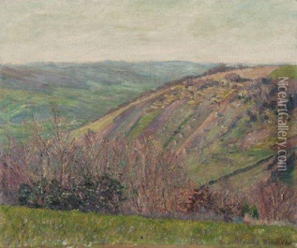 Paysage Vallone Oil Painting - Blanche Hoschede Mone