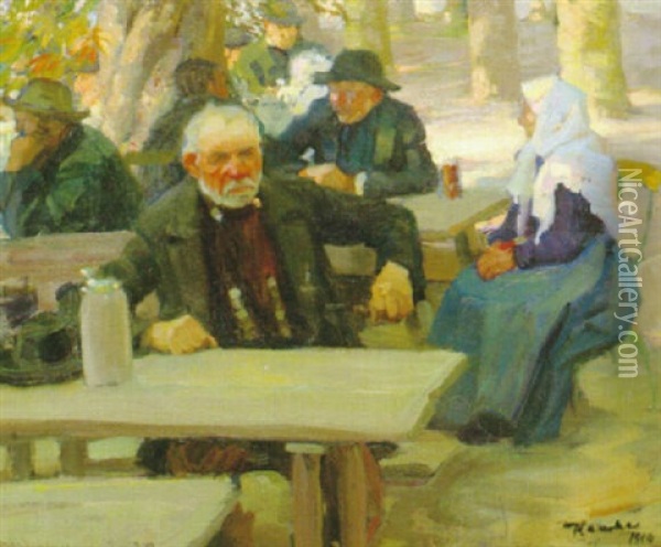 I Skuggan Oil Painting - Ivar Kamke