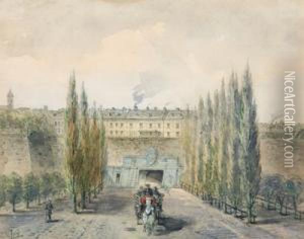 Wien Oil Painting - Johann Wilhelm Frey