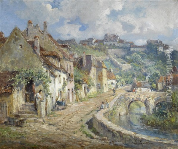 French Village Oil Painting - Colin Campbell Cooper