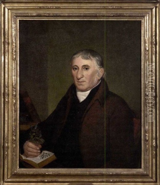 Portrait Of Jacob Ritter, Sr., The Botanist Oil Painting - John Lewis Krimmel