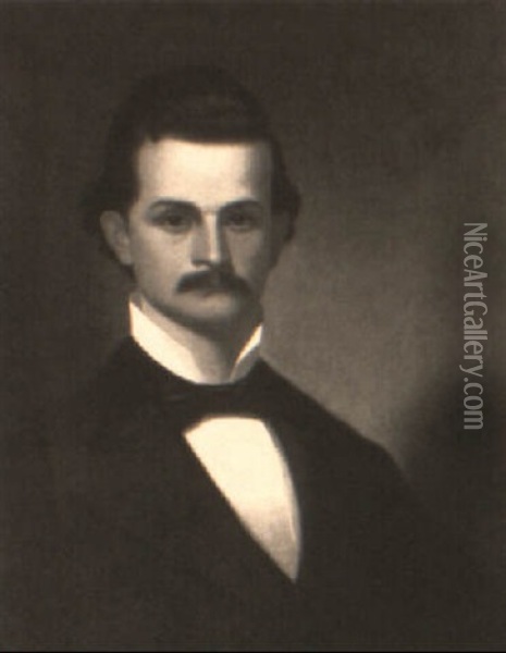 Portrait Of Henry Watkins Ewing Oil Painting - George Caleb Bingham