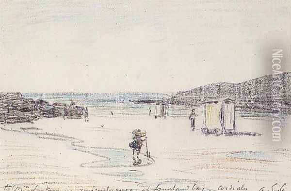 Langland Bay, 1897 Oil Painting - Alfred Sisley