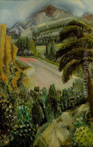 Landschaft Bei Aix Oil Painting - Paul Kleinschmidt