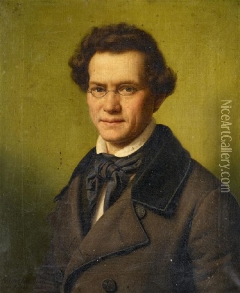 Portrat Eines Herren Oil Painting - Franz Ittenbach