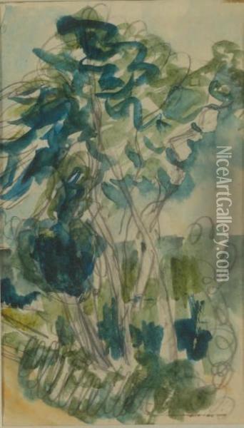 Bouquet D'arbres Oil Painting - Roger de La Fresnaye