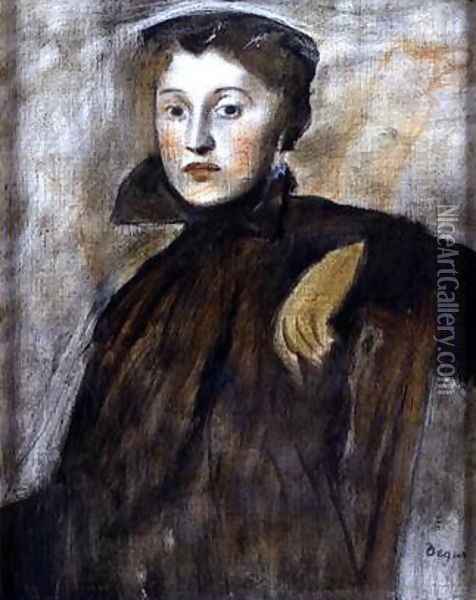 Study for a Portrait of a Lady, 1867 Oil Painting - Edgar Degas