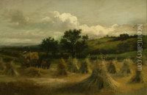 The Harvest Field Oil Painting - William Ashton