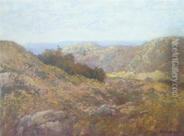 California Hills Oil Painting - Maurice Braun