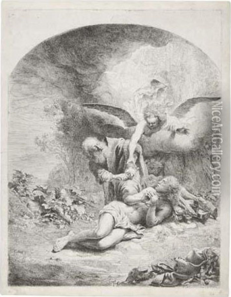 Abraham's Sacrifice Oil Painting - Ferdinand Bol