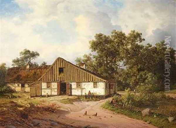 Vilvorde Oil Painting - Georg Emil Libert