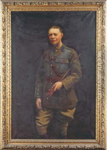 Portrait Of Captain W. H. France-hayhurst Oil Painting - John Fred. Harrison Dutton