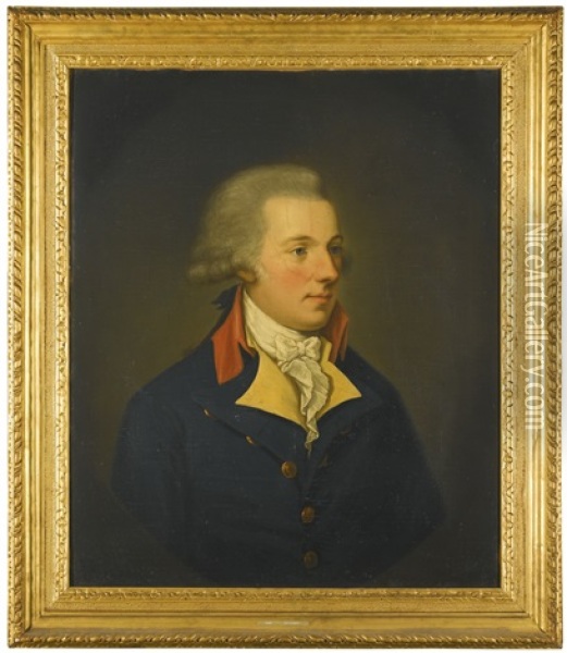 Portrait Of A Gentleman, Possibly The Hon. Robert Taylour Oil Painting - Hugh Douglas Hamilton