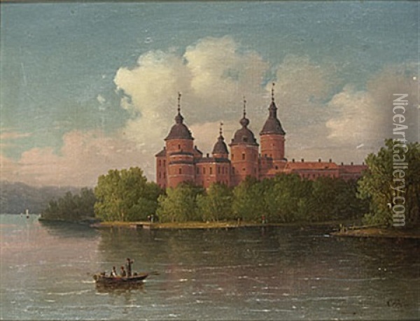 Gripsholm Oil Painting - Carl Abraham Rothsten