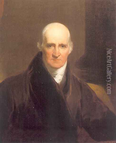 Portrait of Benjamin West (copy after Sir Thomas Lawrence) 1824-26 Oil Painting - Samuel Finley Breese Morse