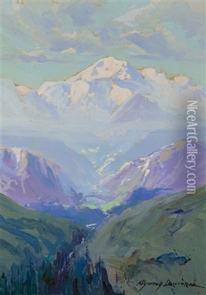 Mt. Mckinley, Alaska Oil Painting - Sydney Mortimer Laurence