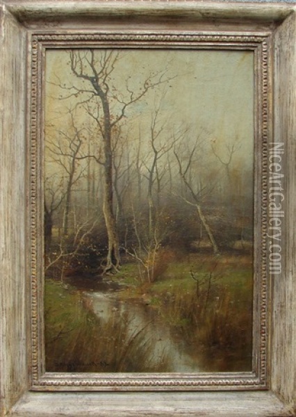Autumn Landscape Oil Painting - Dubois Fenelon Hasbrouck