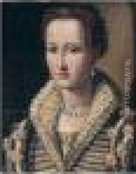 Portrait Of A Noblewoman Oil Painting - Alessandro Allori