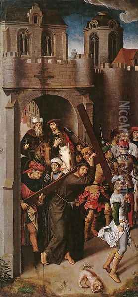 Carrying the Cross Oil Painting - Hans Memling