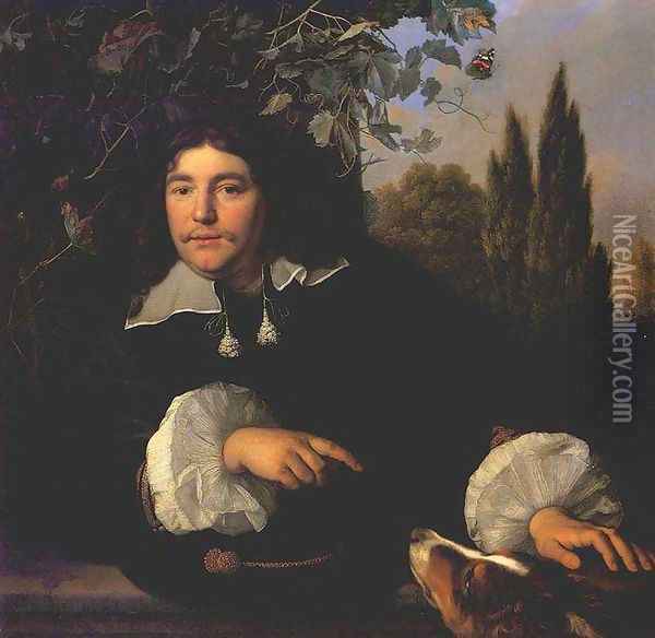 Self-portrait 1655 Oil Painting - Bartholomeus Van Der Helst