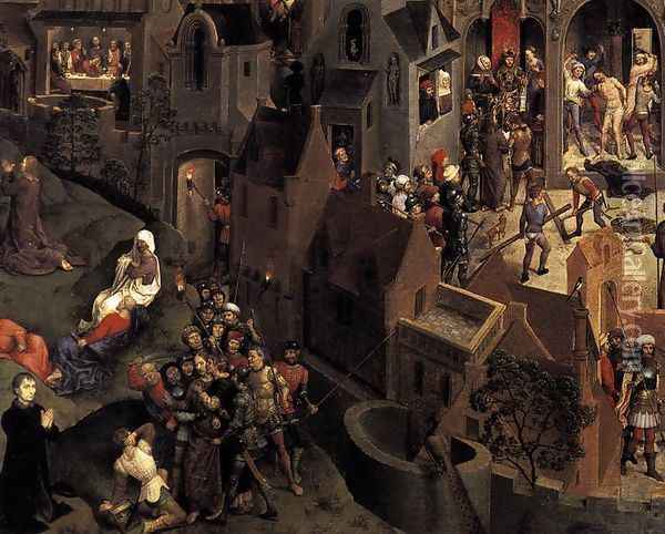 Scenes from the Passion of Christ (detail-3) 1470-71 Oil Painting - Hans Memling